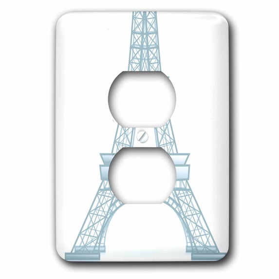 3dRose, Eiffel Tower - Paris, France - Travel Art, 2 plug outlet cover