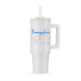 thumbnail image 1 of 3dRose, Elegant cool text Greensboro North Carolina of blue, red colors, 40oz Tumbler, 1 of 7