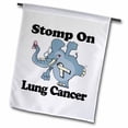 thumbnail image 1 of 3dRose, Elephant Stomp On Lung Cancer Awareness Ribbon Cause Design, 18 x 27 inch Garden Flag, 1 of 1