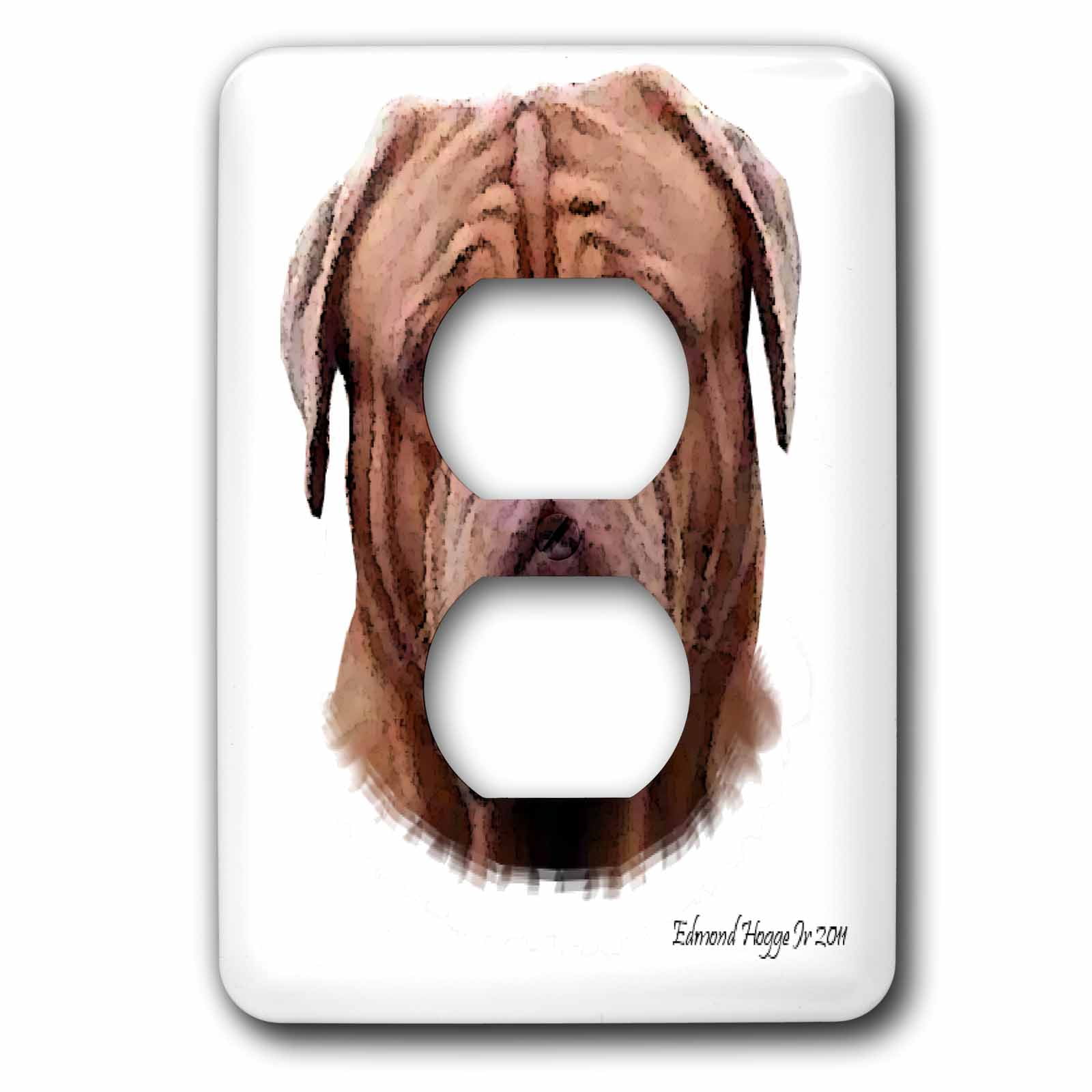 3dRose, English Bulldog, 2 plug outlet cover