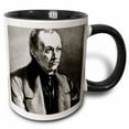thumbnail image 1 of 3drose, Engraving, Auguste Comte, Philosopher, Historical Art - Hi12 Pri0243 - Prisma, 11oz Two-tone Black Mug, 1 of 6