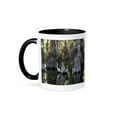 thumbnail image 1 of 3dRose, Everglades National Park - Great Egret in a Cypress Grove, 11oz Two-Tone Black Mug, 1 of 7