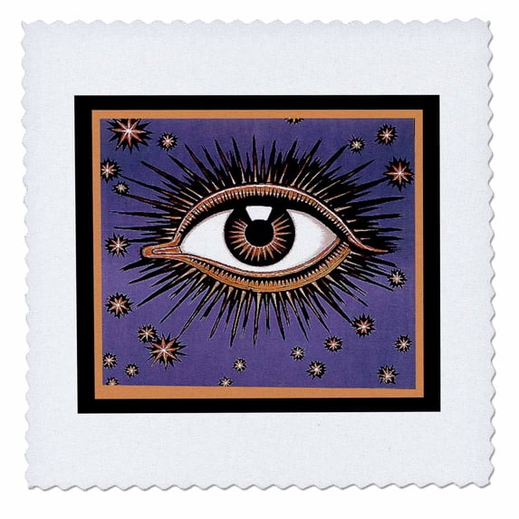3dRose, Eye and Stars, 10x10 inch quilt square