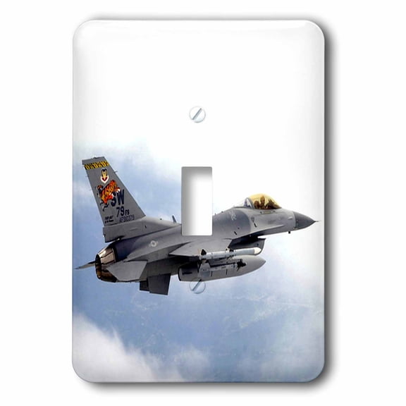 3dRose, F-16 Jet Aircraft, single toggle switch
