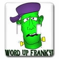 thumbnail image 1 of 3dRose, FRANKENSTEIN RAP word up franky 1 on transparent, double toggle switch, 1 of 1