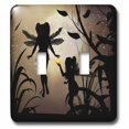 thumbnail image 1 of 3dRose, Fairies Silhouetted Over Gold Moon, double toggle switch, 1 of 1