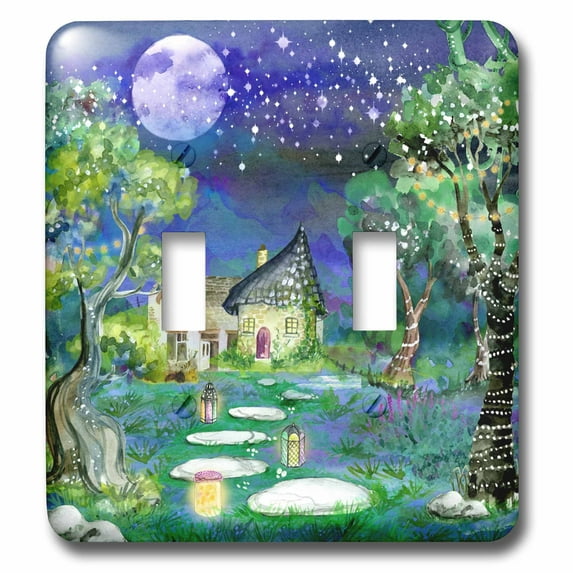 3dRose, Fairy Tale in Fantasy Graphic Lovers, double toggle switch