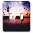 thumbnail image 1 of 3dRose, Fairy With Dragonflies And Bubbles Over Pond, double toggle switch, 1 of 1