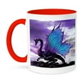 thumbnail image 1 of 3dRose, Fairytale Dragon, 11oz Two-Tone Red Mug, 1 of 7
