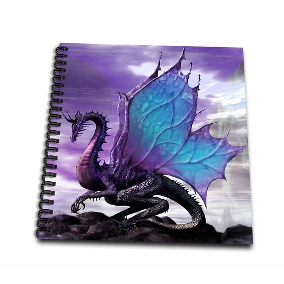 3dRose, Fairytale Dragon, Drawing Book 8 x 8 inch