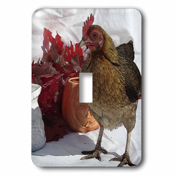3dRose, Fall Chicken, single toggle switch