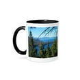 thumbnail image 1 of 3dRose, Fallen Leaf Lake and Lake Tahoe South Shore, 15oz Two-Tone Black Mug, 1 of 7