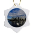 thumbnail image 1 of 3drose, False Creek, Vancouver, British Columbia, Canada - Cn02 Wbi0368 - Walter Bibikow, 3 inch Snowflake Porcelain Ornament, 1 of 7