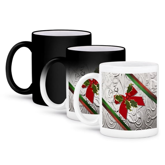 3dRose, Fancy Christmas Item, 11oz Magic Transforming Mug