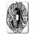 thumbnail image 1 of 3dRose, Fancy Letter J, single toggle switch, 1 of 1