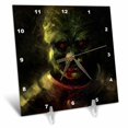 thumbnail image 1 of 3dRose, Fantasy Green Zombie Monster, 6x6 Desk Clock, 1 of 1