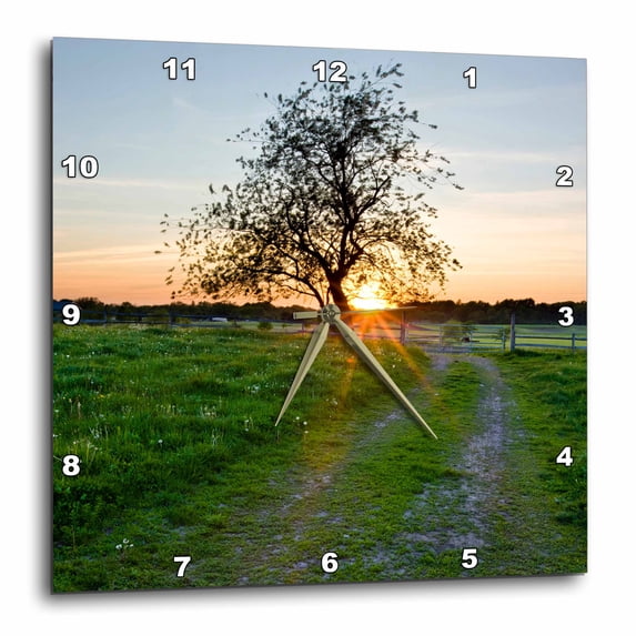 3dRose, Farm in Ipswich, Massachusetts - US22 JMO0433 - Jerry and Marcy Monkman, 10x10 Wall Clock