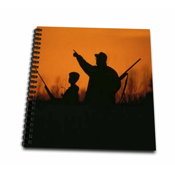 3dRose, Father and Son Hunting, Memory Book 12 x 12 inch