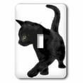thumbnail image 1 of 3dRose, Feline Fun Black Cat Kitty Vector, single toggle switch, 1 of 1