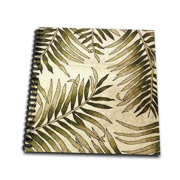 3dRose, Fern Leaves In Neutral Colors, Memory Book 12 x 12 inch