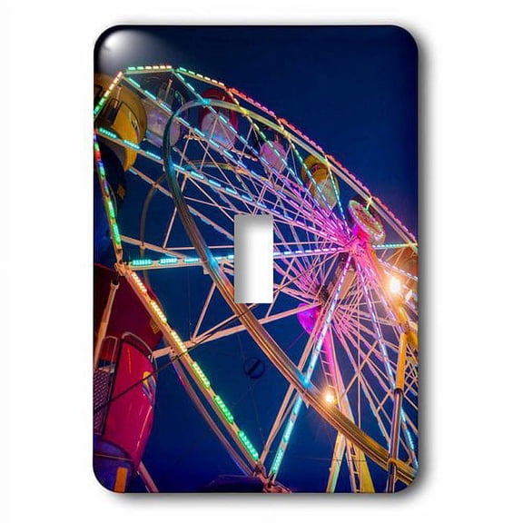 3dRose, Ferris Wheel at Saint Peters Fiesta, Gloucester, Massachusetts, single toggle switch
