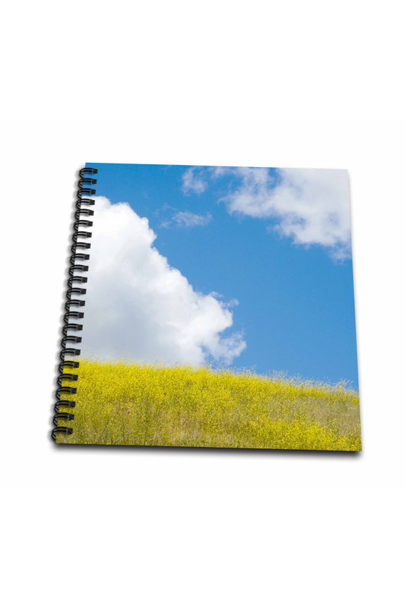 , Field mustard, Lafayette Reservoir, California - US05 PCL0039 - Paul Colangelo, Drawing Book 8 x 8 inch