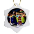 thumbnail image 1 of 3drose, Figurines Line the Shelves of a Shop, Santa Fe, New Mexico, Usa., 3 inch Snowflake Porcelain Ornament, 1 of 7