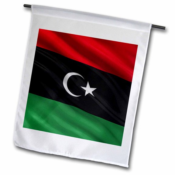3dRose, Flag of Libya waving in the wind, 12 x 18 inch Garden Flag