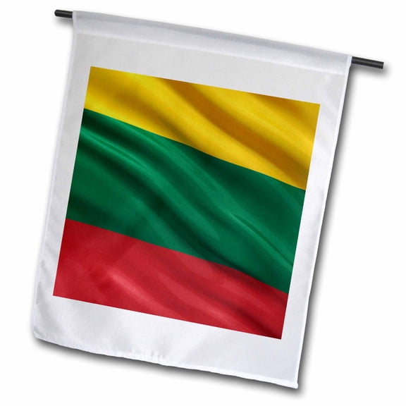 3dRose, Flag of Lithuania waving in the wind, 18 x 27 inch Garden Flag