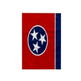 thumbnail image 1 of 3dRose, Flag of Tennessee TN - US American United State of America USA - red blue circle 3 white stars, 15x22 Hand Towel, 1 of 1