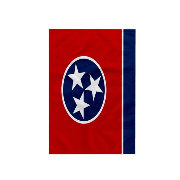 3dRose, Flag of Tennessee TN - US American United State of America USA - red blue circle 3 white stars, 15x22 Hand Towel