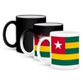 thumbnail image 1 of 3dRose, Flag of Togo - green and yellow stripes red square with white star - Togolese Republic West Africa, 11oz Magic Transforming Mug, 1 of 8