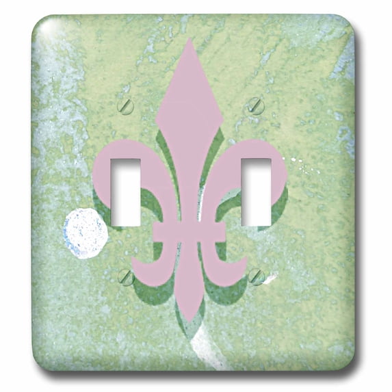 3dRose, Fleur De Lis Digital Art, double toggle switch