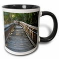 thumbnail image 1 of 3drose, Florida, Miami Deering Estate, Marsh Boardwalk - Us10 Wbi0099 - Walter Bibikow, 11oz Two-tone Black Mug, 1 of 6