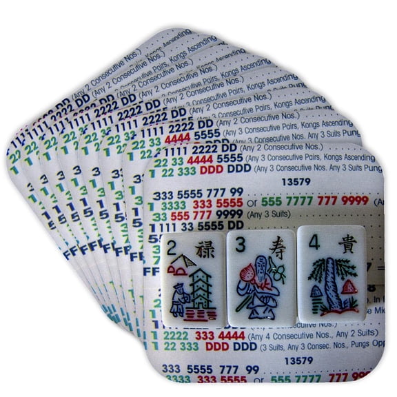 3dRose, Flowers For Mah Jongg, Set of 8 Coasters - Soft