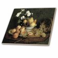 thumbnail image 1 of 3dRose, Flowers and Fruit on a Table by Henri Fantin-Latour, 12 Inch Ceramic Tile, 1 of 1