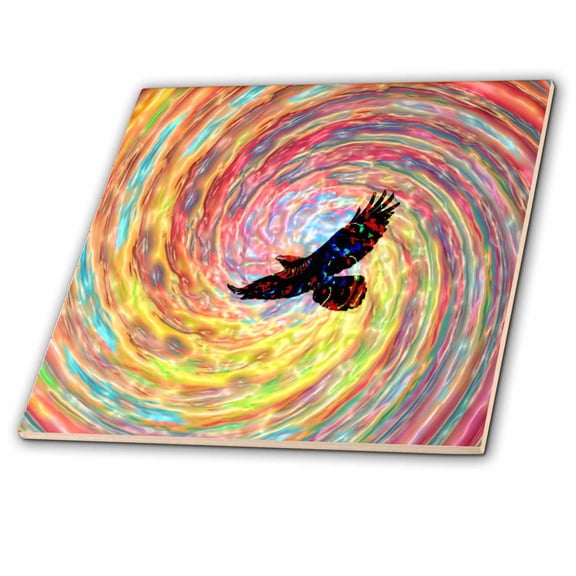 3dRose, Fly Bird Digital Art by Angelandspot, 8 Inch Ceramic Tile