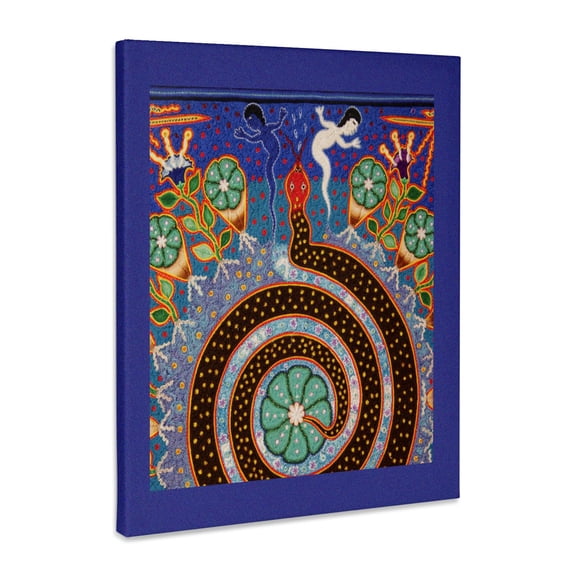 3dRose, Folk Art, Huichol art, Santa Fe, New Mexico - US32 JMR1118 - Julien McRoberts, Museum Grade Canvas Wrap 8x10