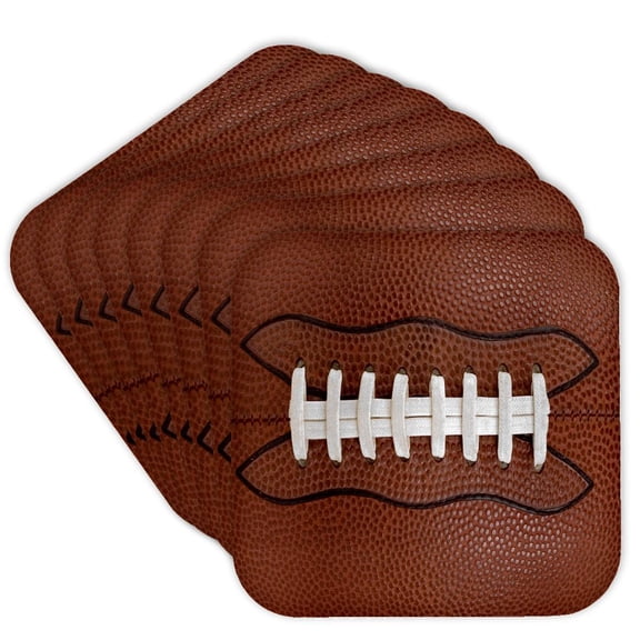 3dRose, Football Sports Fan Horizontal, Set of 8 Coasters - Soft