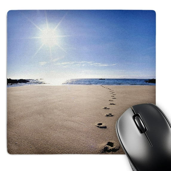 3dRose, Footprints in Sand, Abel Tasman National Park-AU01 DWA2064 - David Wall, MousePad