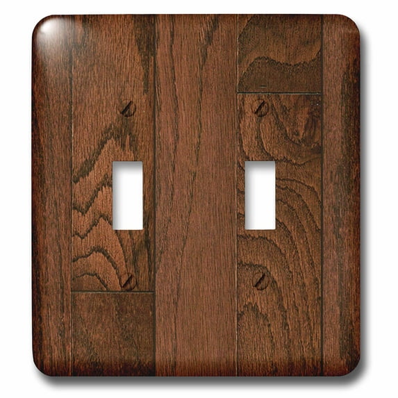 3dRose, Forest Oak Cherry Hardwood, double toggle switch