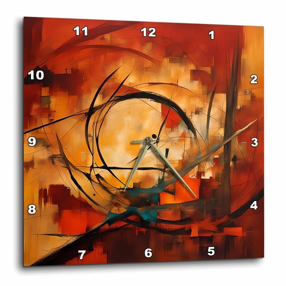 3drose, Four Calling Birds Cut-out Minimalistic Stencil-style Black Silhouette, 13x13 Wall Clock