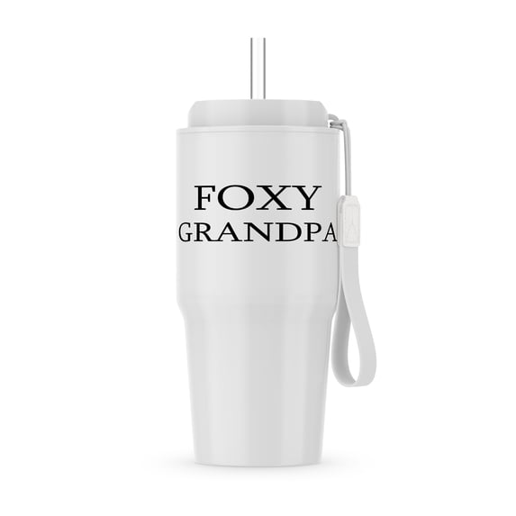 Foxy Grandpa - Funny Black Text Design For A Cool Hot Grandfather, 20oz Tumbler
