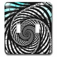 thumbnail image 1 of 3dRose, Fractal Zebra With Aqua, double toggle switch, 1 of 1
