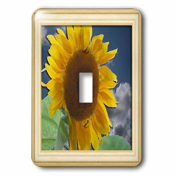 3dRose, Framed Giant Sunflower, single toggle switch