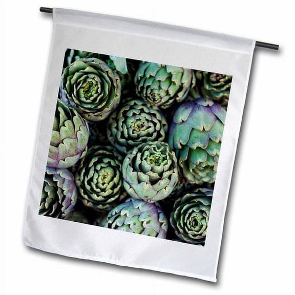 3dRose, France, Corsica, Place Marechal Foch market - EU09 WBI3854 - Walter Bibikow, 12 x 18 inch Garden Flag