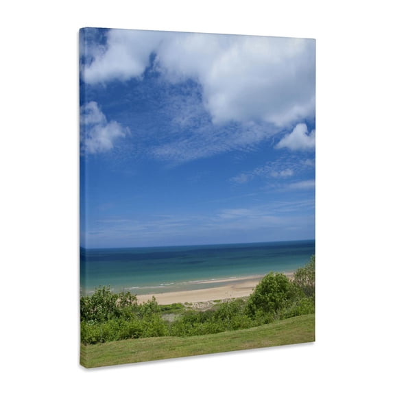 3dRose, France, Normandy, Omaha Beach, WWII cemetery - EU09 CMI0090 - Cindy Miller Hopkins, Museum Grade Canvas Wrap 11x14