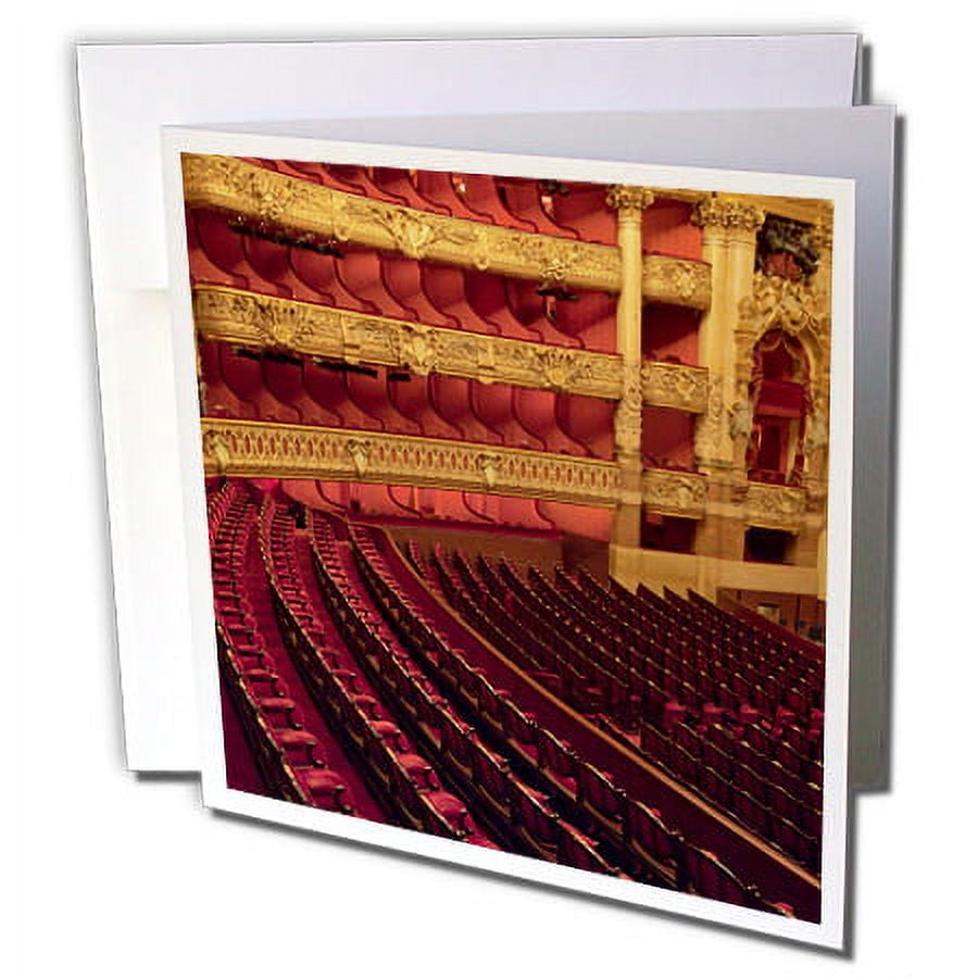 3dRose, France, Paris, Opera Garnier interior - EU09 BJA0174 - Jaynes Gallery, 12 Greeting Cards with envelopes