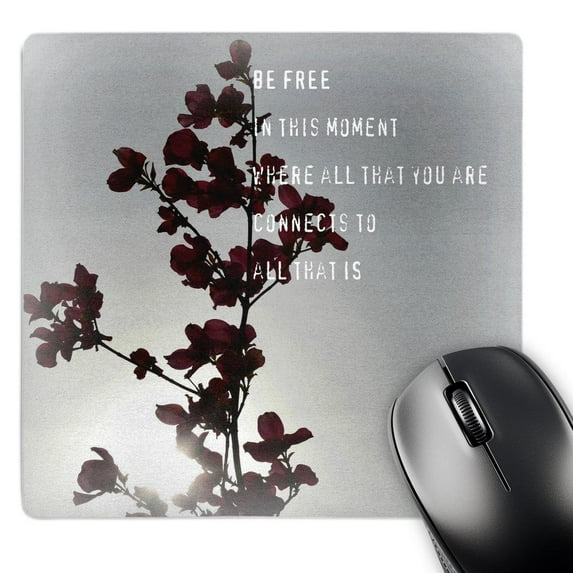 3dRose, Free Moment Poetry Zen Floral Inspirations, MousePad
