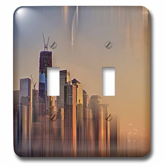 3dRose, Freedom Tower Fantasy Abstract, double toggle switch